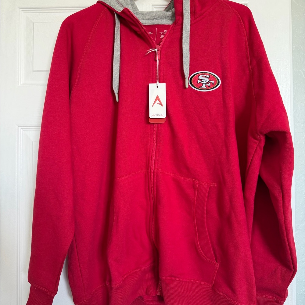 San Francisco 49er Red and Gray Hoodie